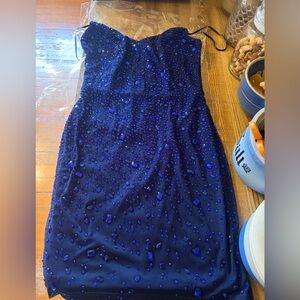 Windsor - Riley strapless gemstone corset mini dress